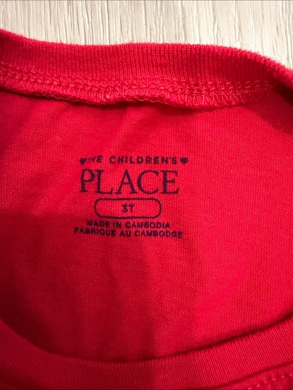 The Children's Place Red Long Sleeve Tee with Green Holiday Mug Graphic